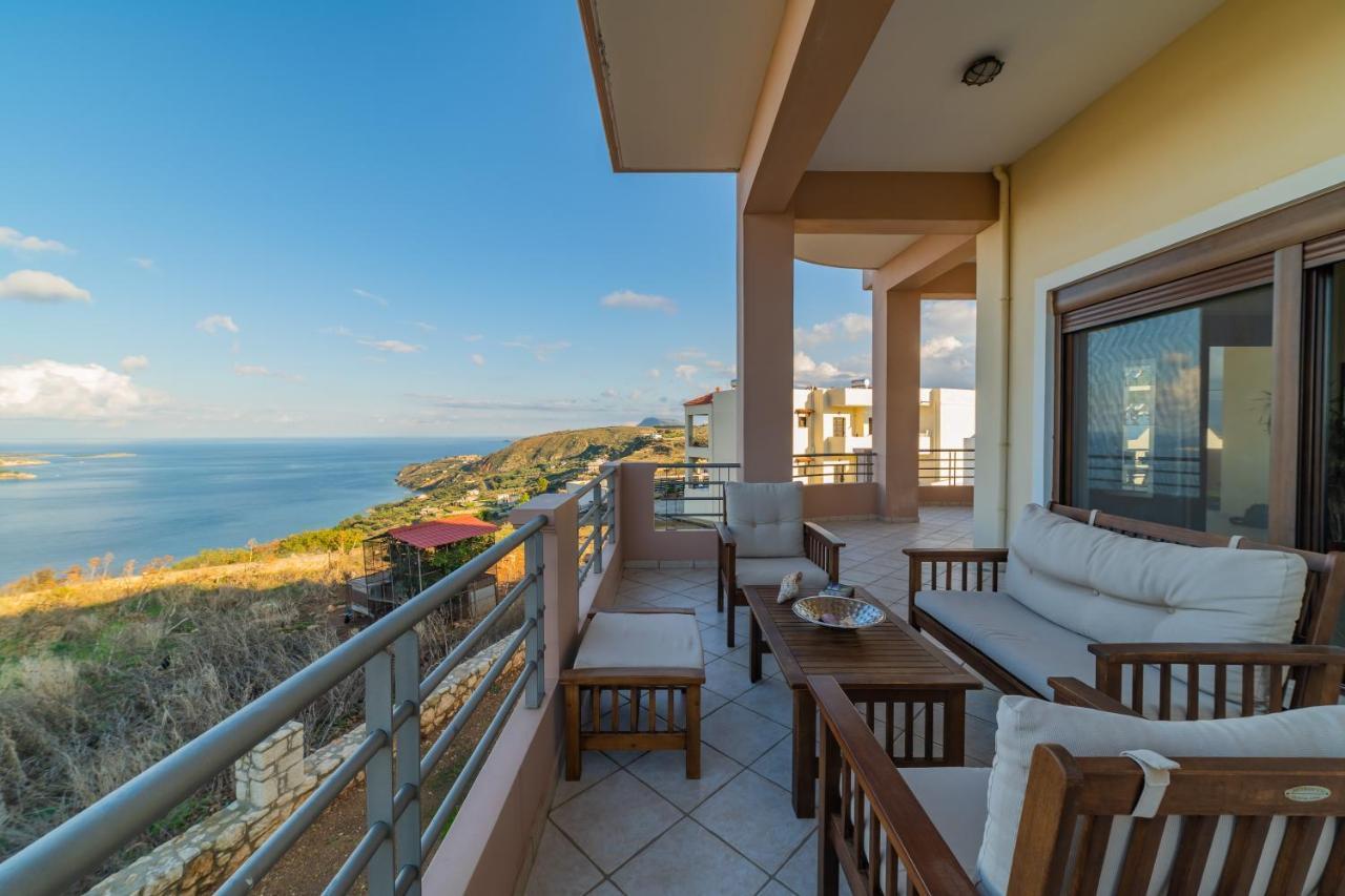 Deluxe Villa Kamba With Sea View Aptera Exterior foto